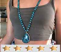 Customer-review-self-portrait-wearing-bead-necklace-mayfairtrends