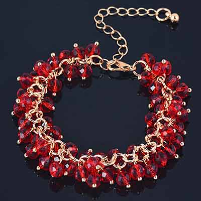 Crystal-Cluster-Adjustable-Bracelet-Colour-Red