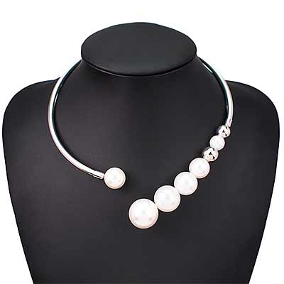 colour-silver-Pearl-Open-Collar-Torc-Necklace-mayfairtrends